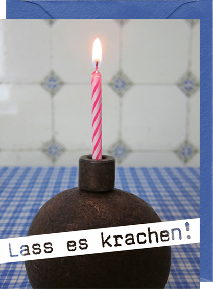 Minikärtchen "Lass' es krachen!"