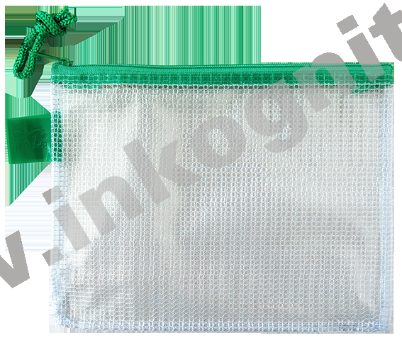 Transparent zipper bag in 4 colors, small