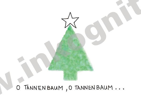 Plüschkarte "Oh Tannenbaum"
