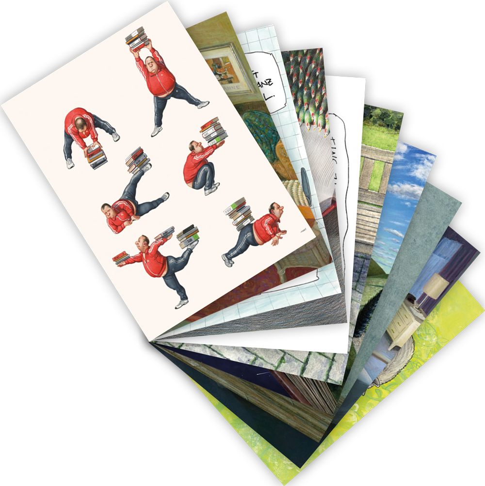 Postkarten-Set "Bücherwelt"