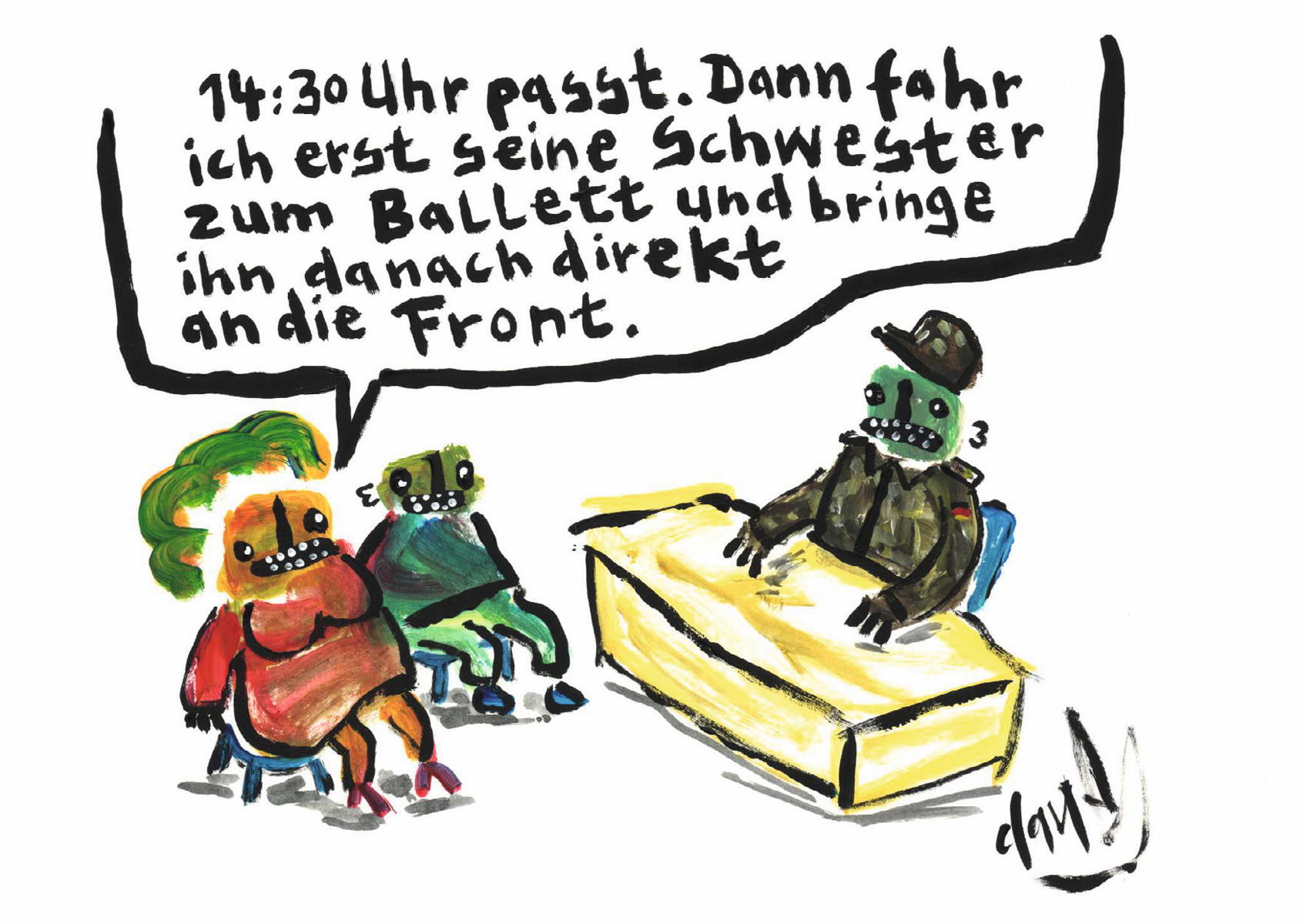 Taxi Mama an die Front