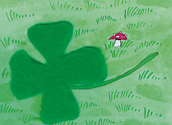Plush card "clover page"