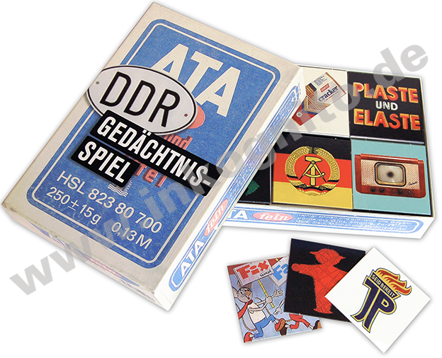 GRATIS Geschenkkarte DDR Produkte DDR Gedächtnisspiel 
