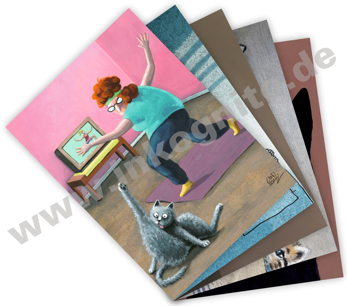 Postkarten-Set "Katzen