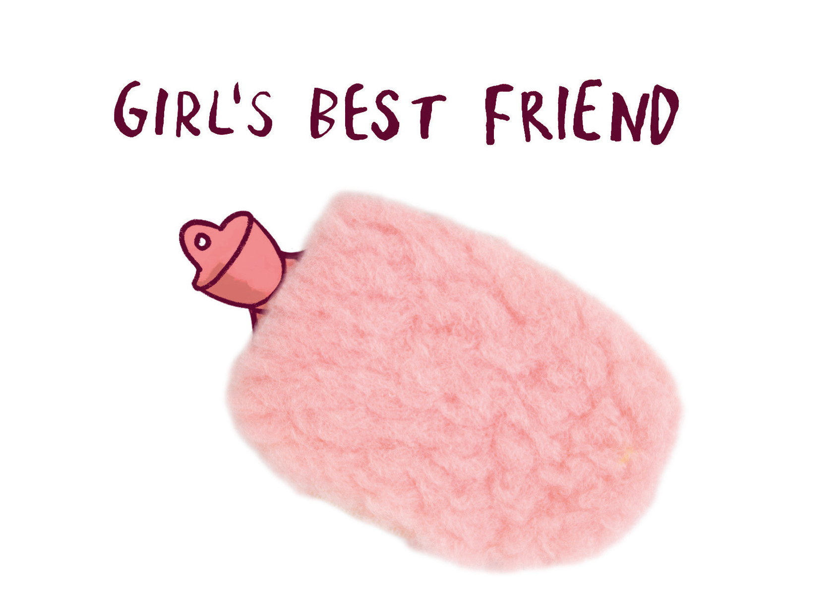 Plush card "Girl's best friends"