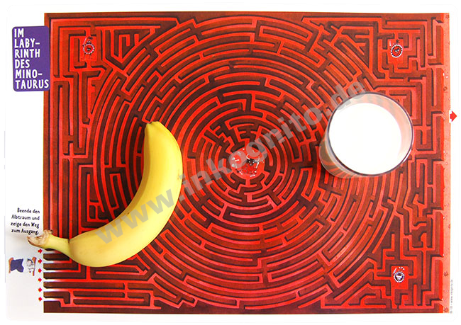 Labyrinth-Tischset "Im Labyrinth des Minotaurus"