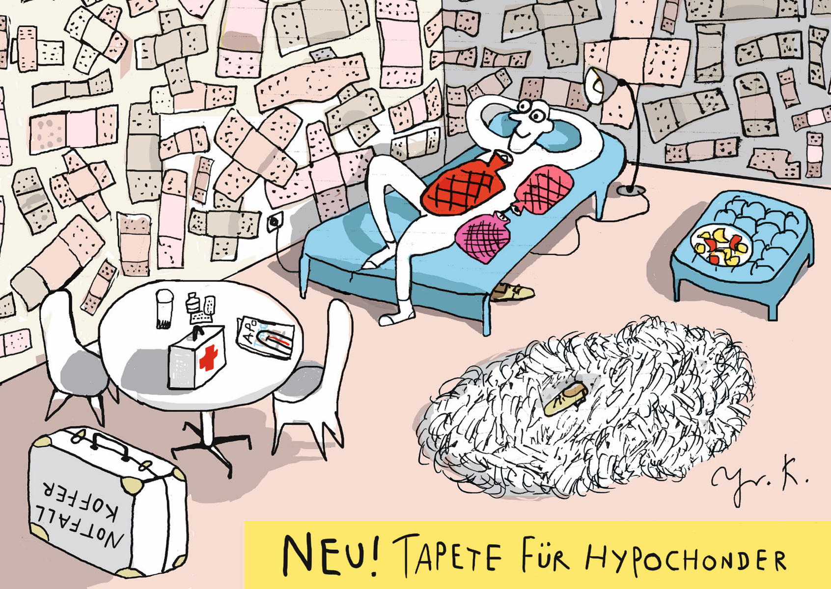 Tapete für Hypochonder