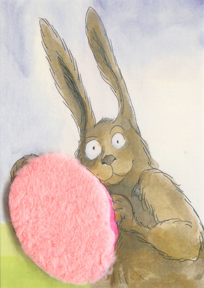 Plush card "The red egg"