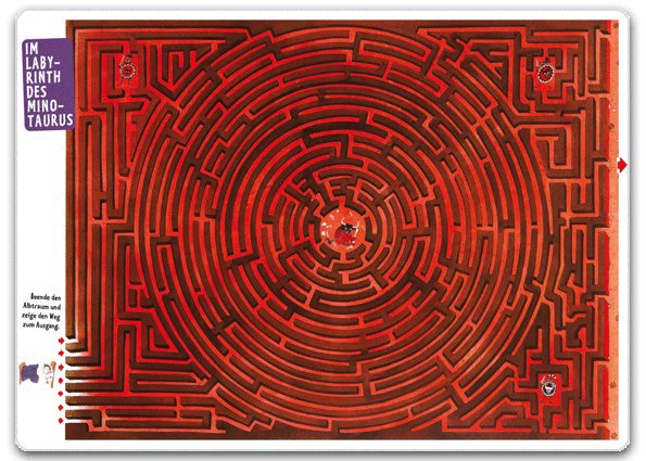 Labyrinth-placemat the labyrinth of Minotaurus