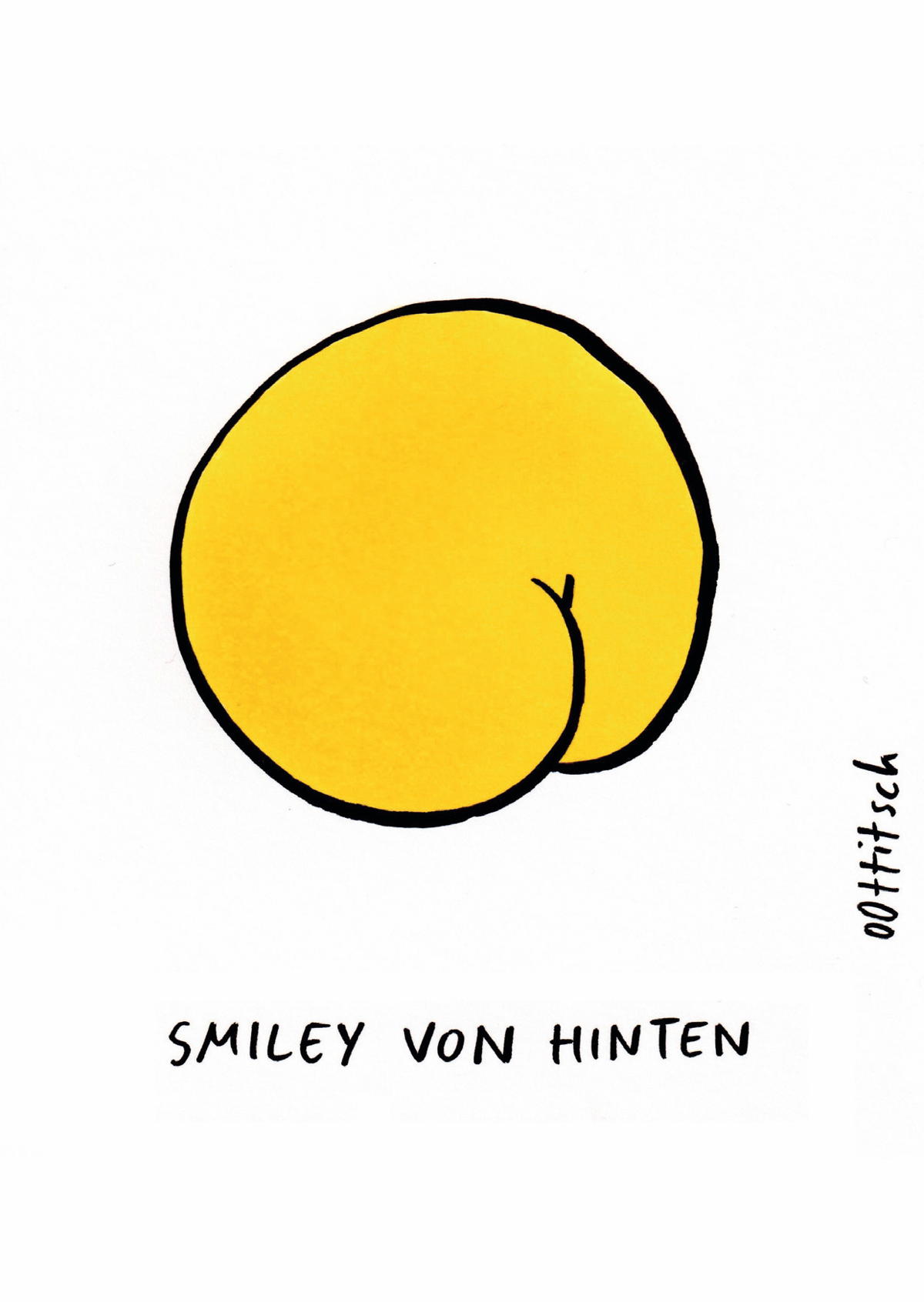 Smiley von hinten