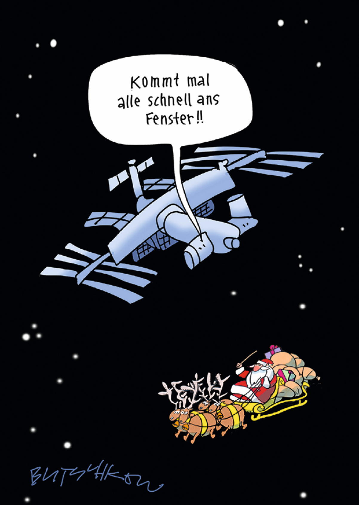 Weltraum-Weihnachtsmann Weltraum-Weihnachtsmann