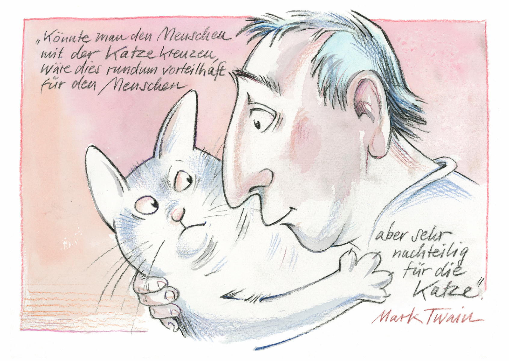 Mensch und Katze