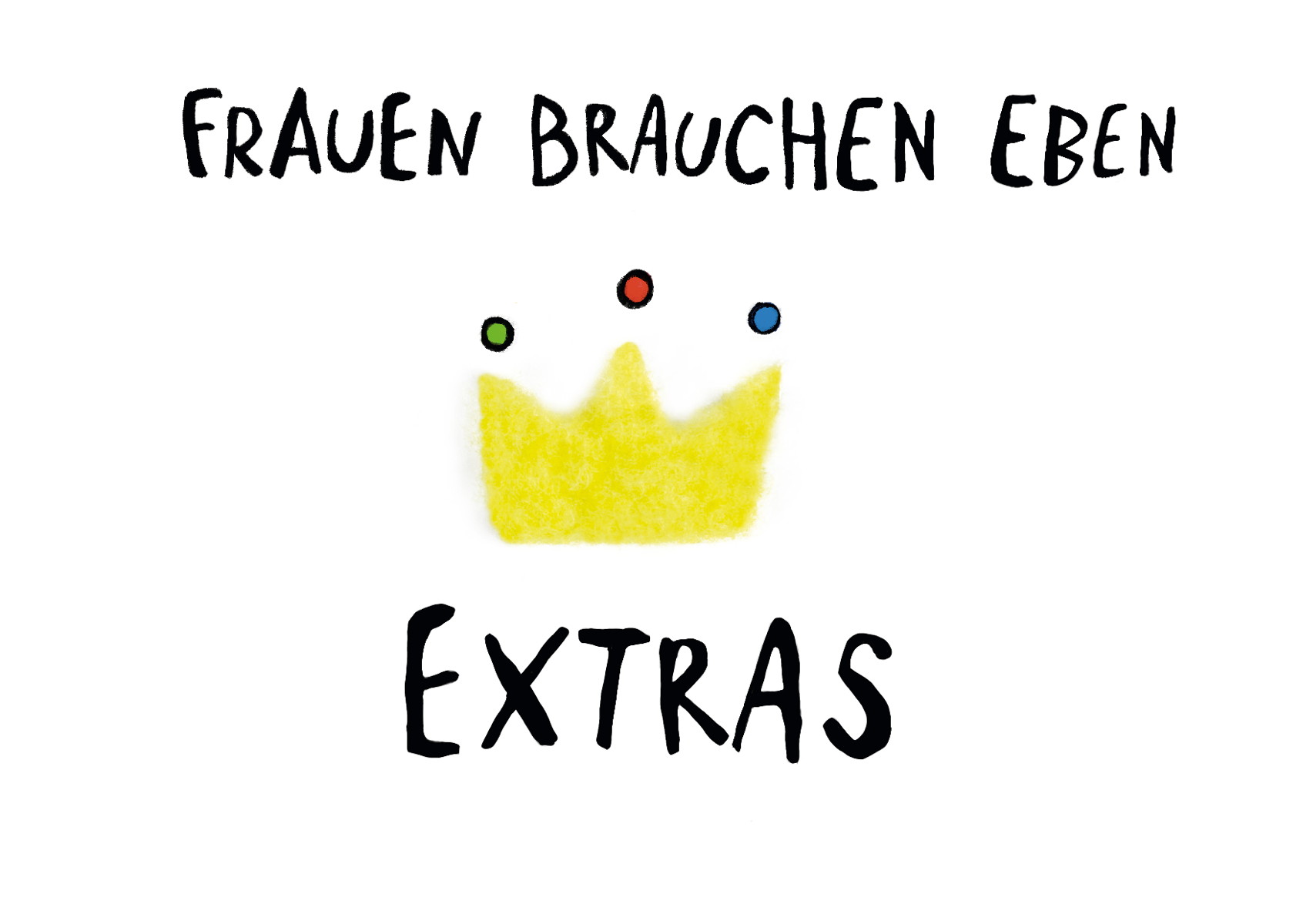 Plüschkarte "Extras"