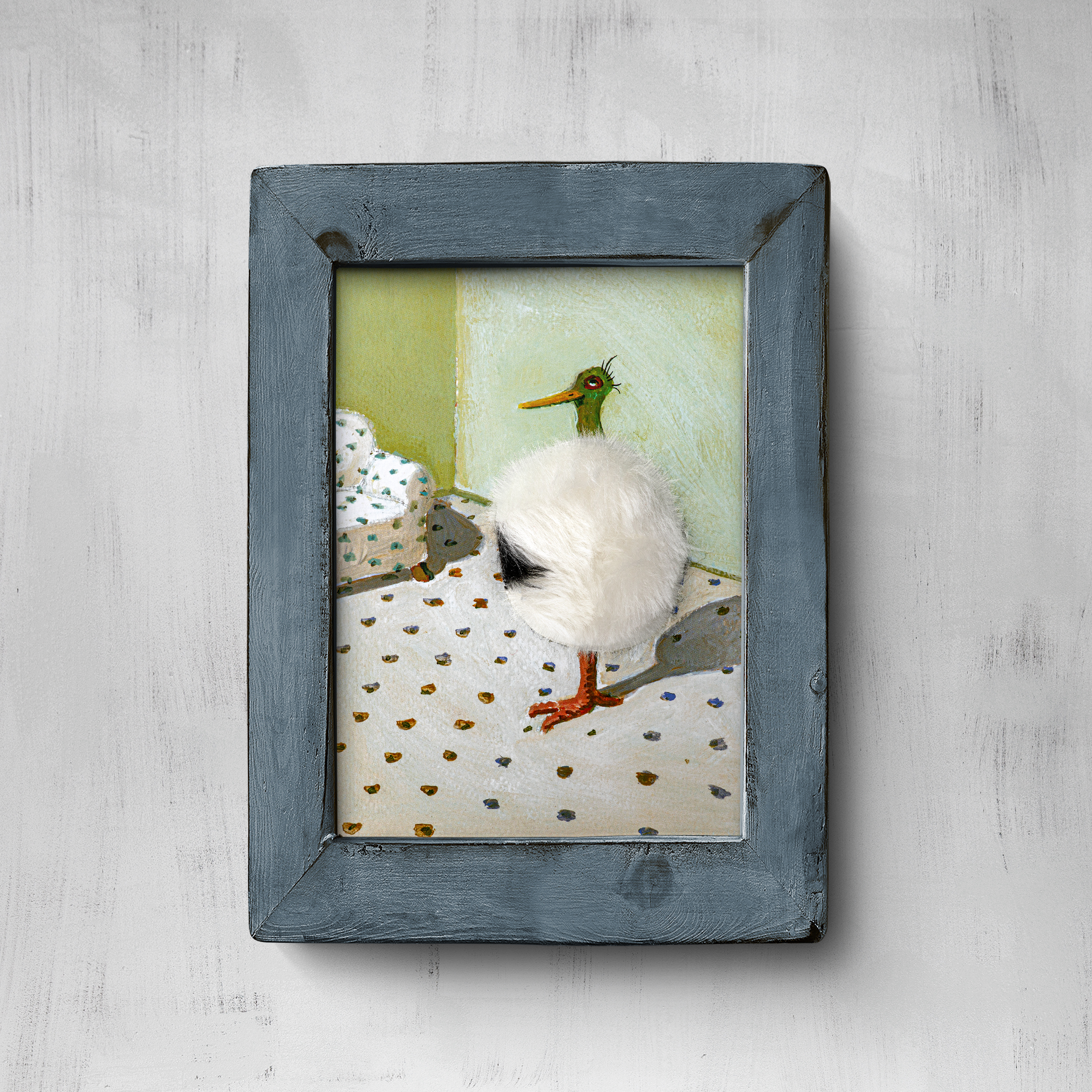 Plüschkarte "Plüschvogel"