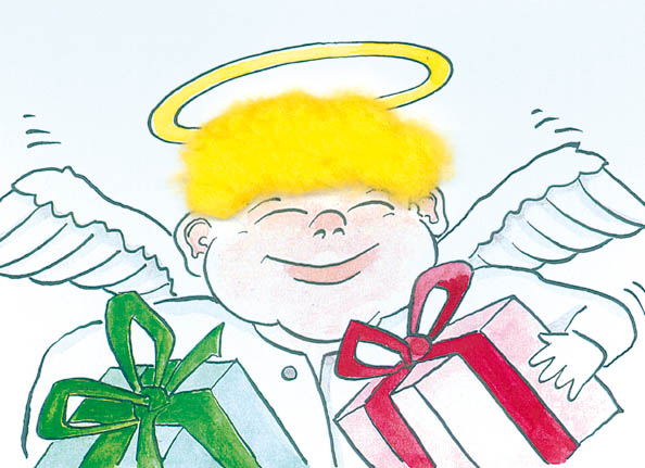 Plush card "Angel"