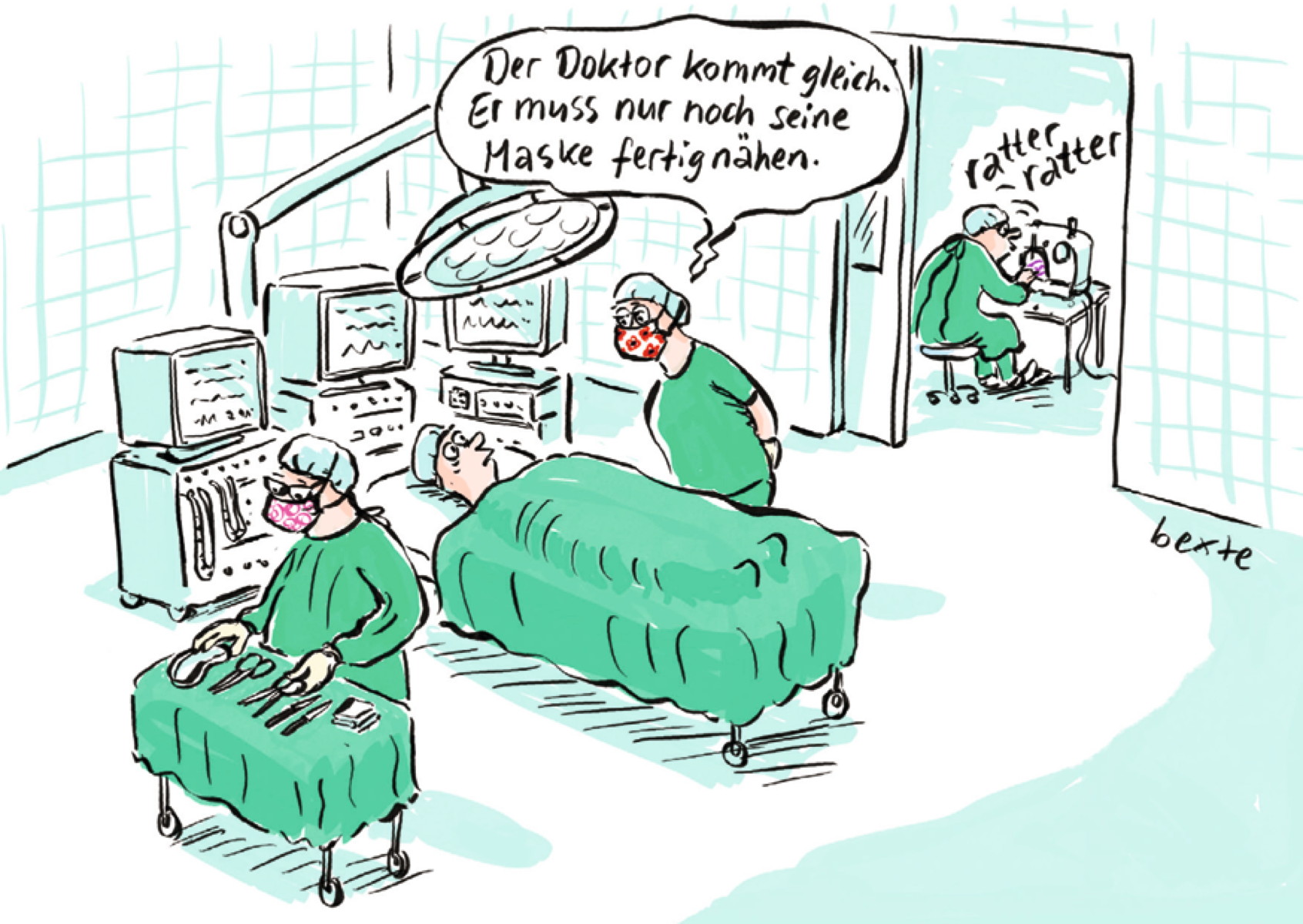 Der Doktor kommt gleich