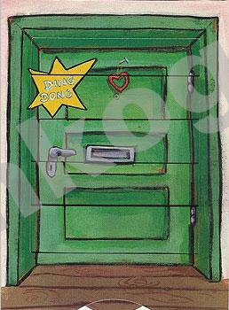 Sliding card "Entry door"