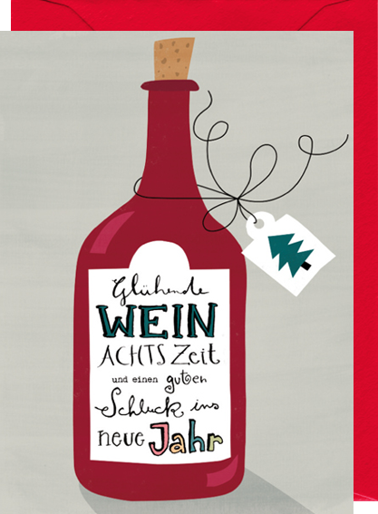 mini & envelope "Glühende Wein-achtszeit"