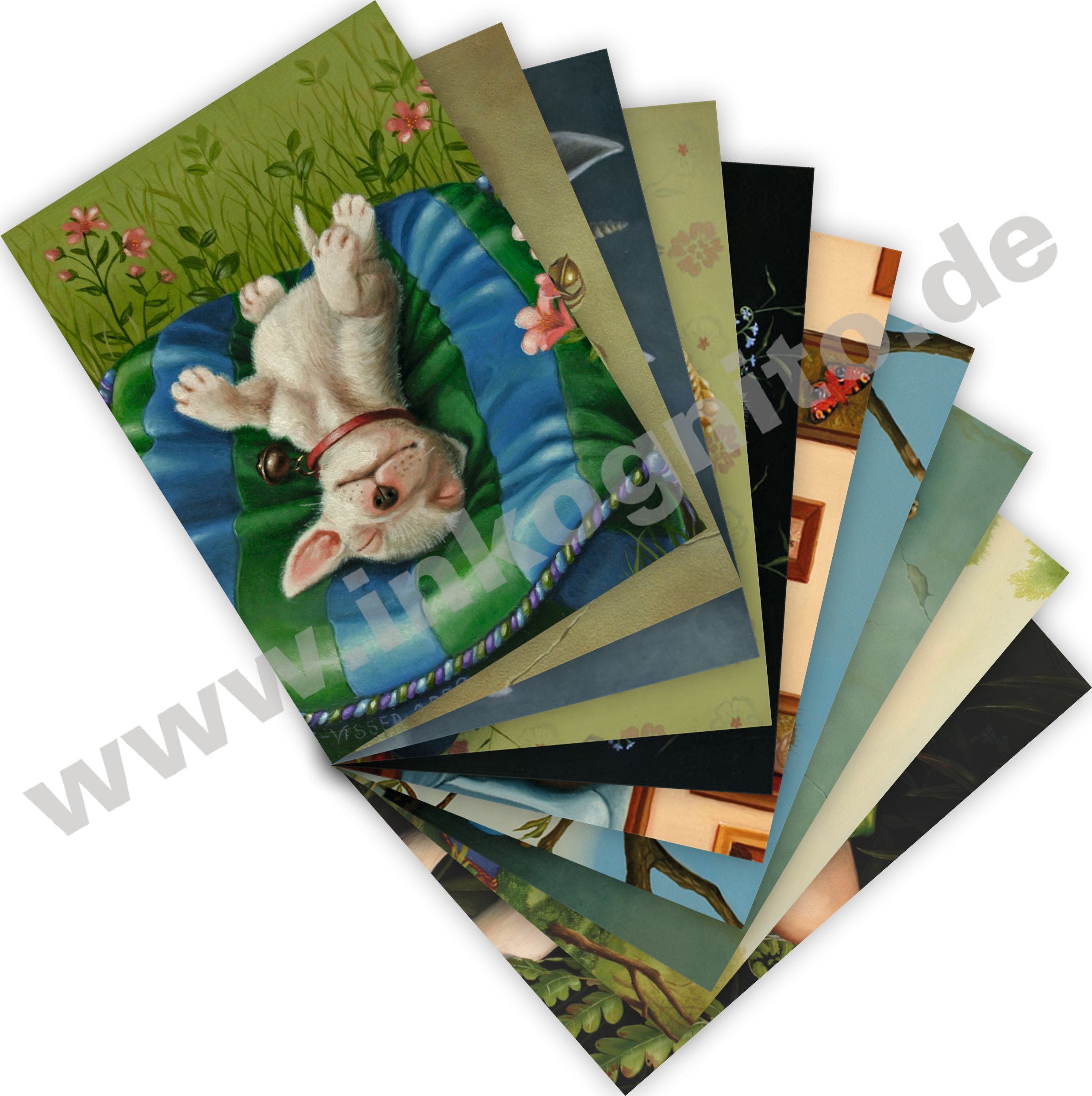 Postcards Set "Animals" by Visser