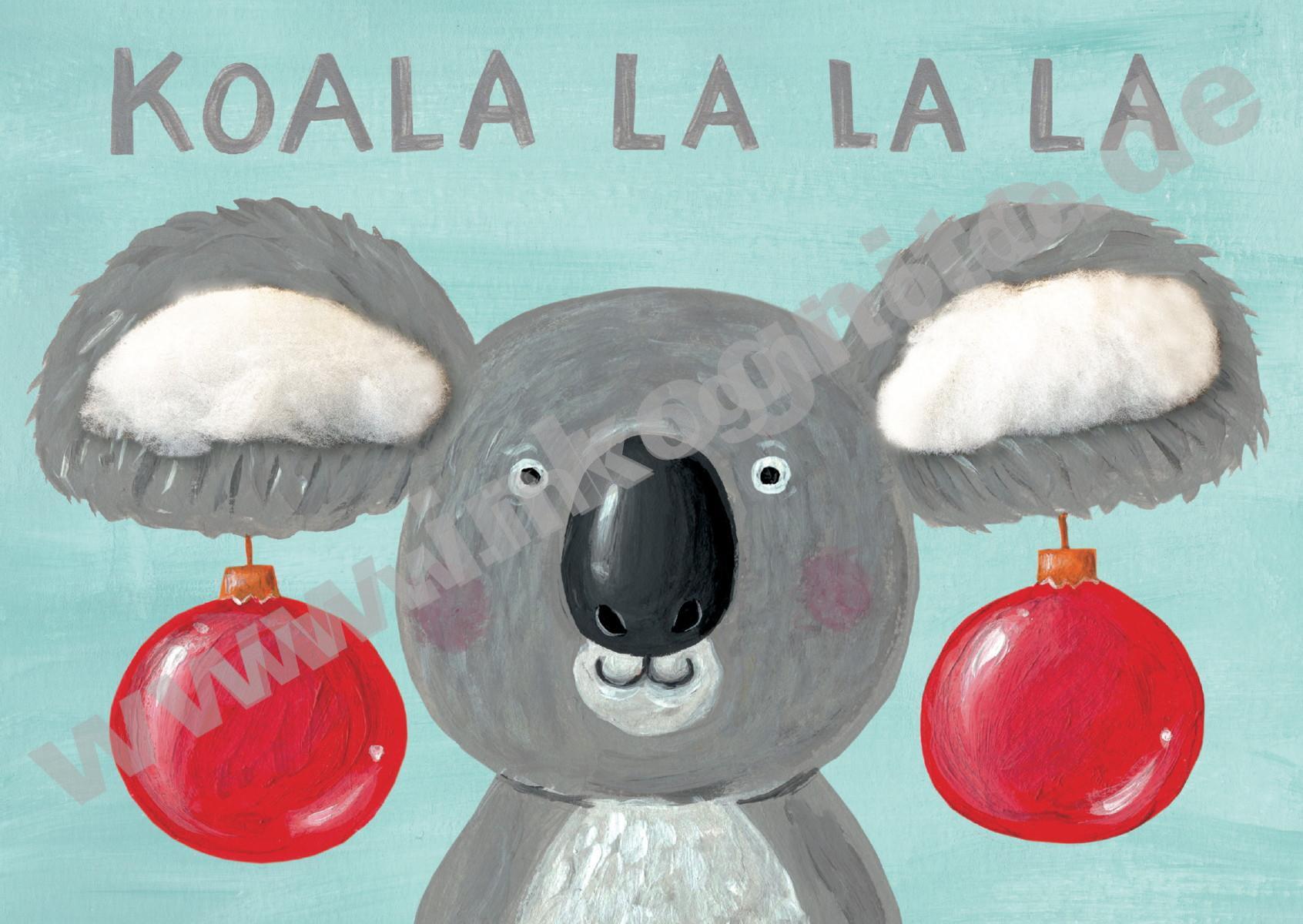 Plüschkarte "Koala la la la"