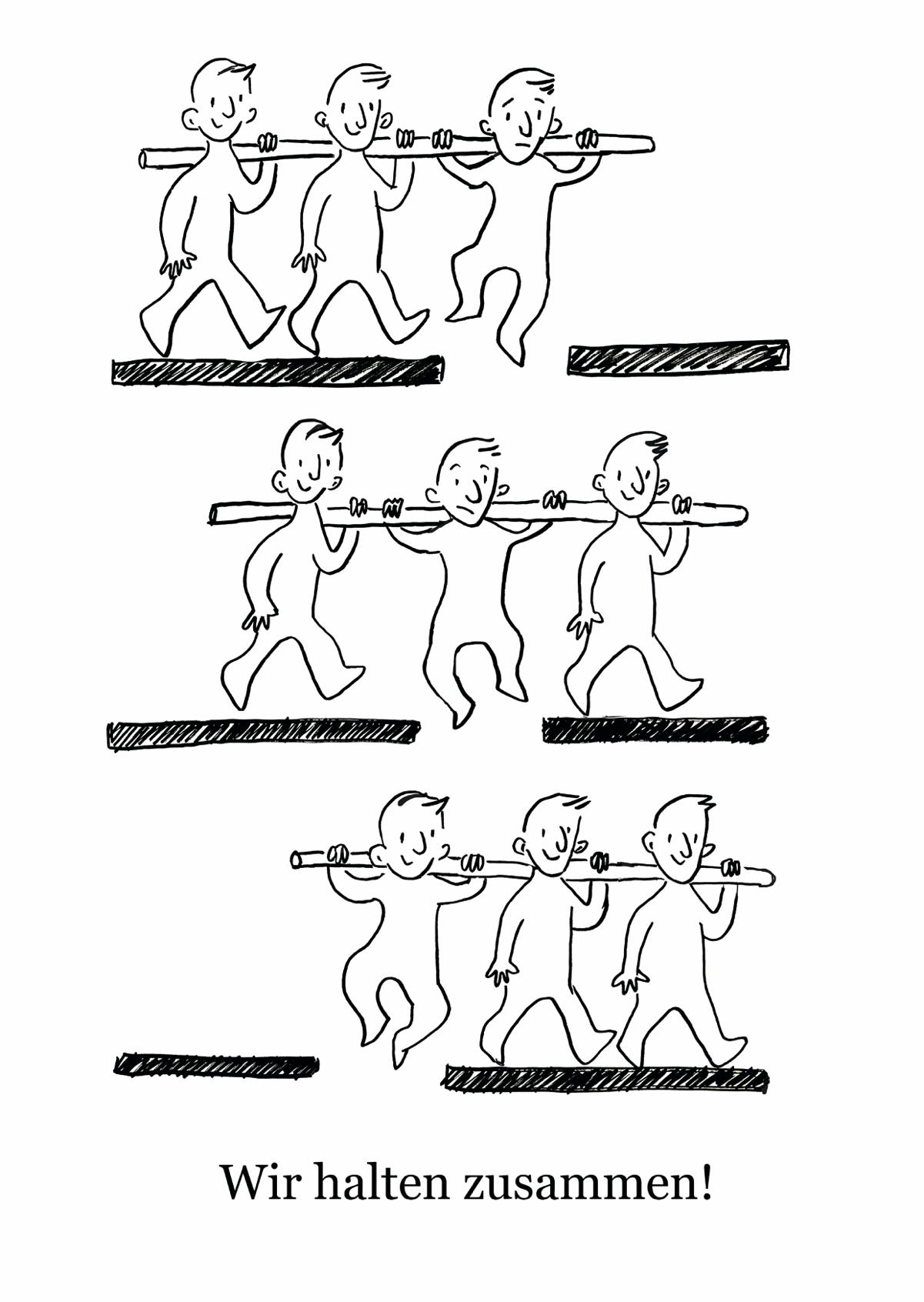 Wir halten zusammen
