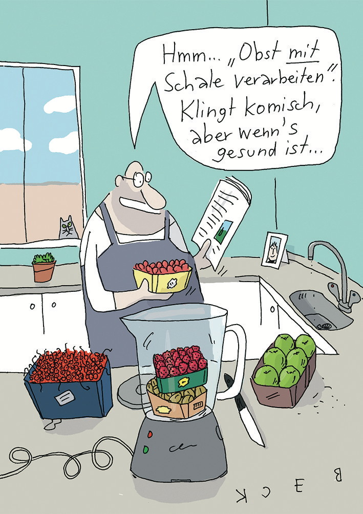 Mit Schale verarbeiten