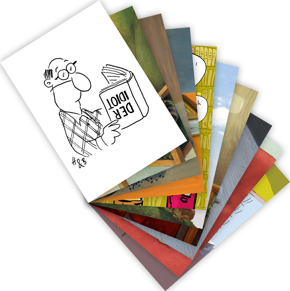 Postkarten-Set "Bücherwelt"
