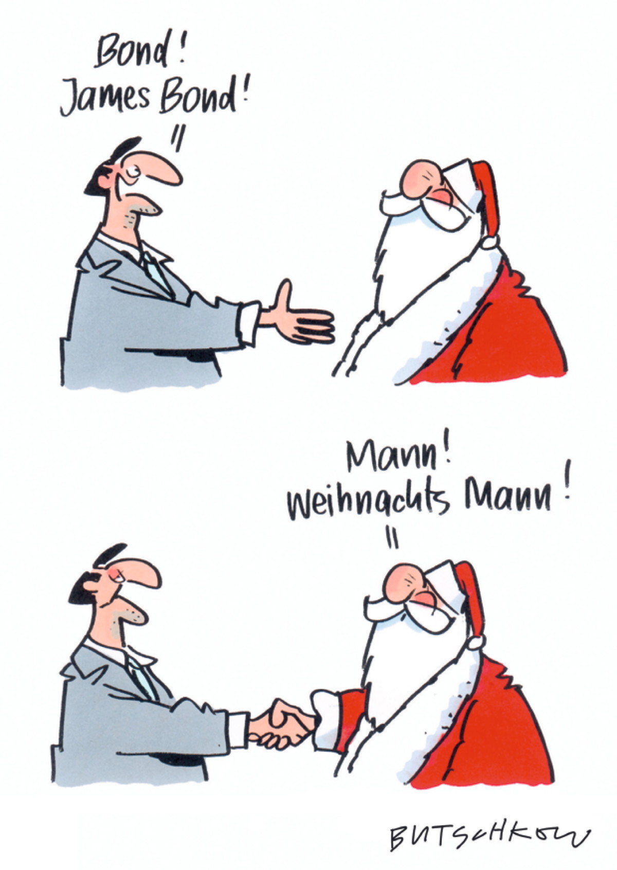 Mann! Weihnachtsmann! Mann! Weihnachtsmann!