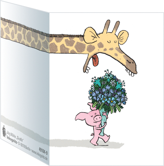 mini & envelope"Giraffe"