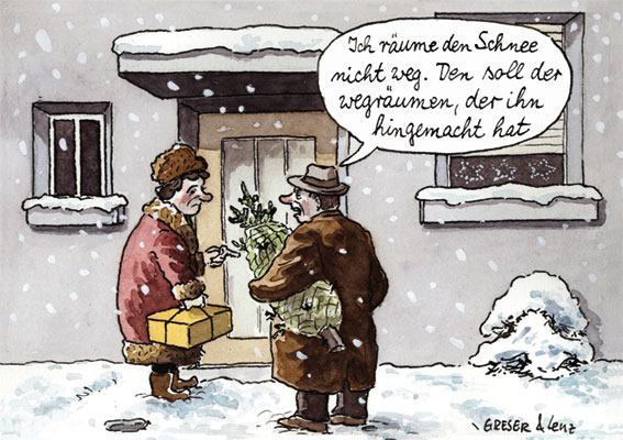 Schnee wegräumen