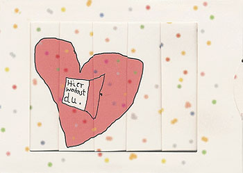 Sliding card "My heart"
