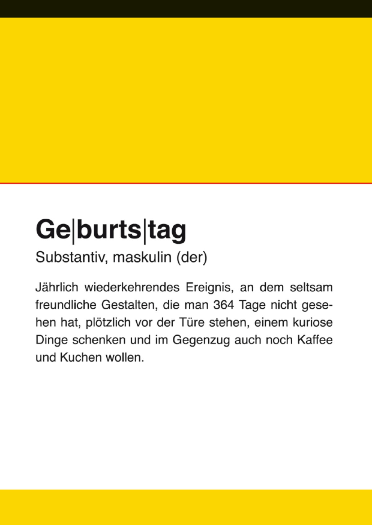 Geburtstag Geburtstag