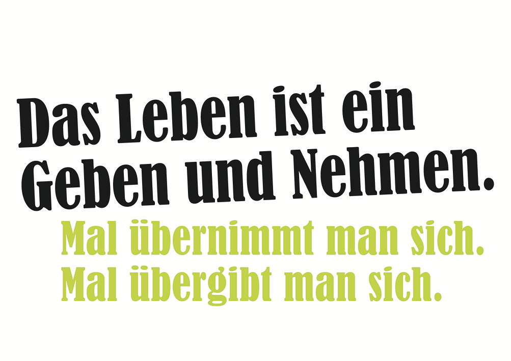 78317 Geben und Nehmen